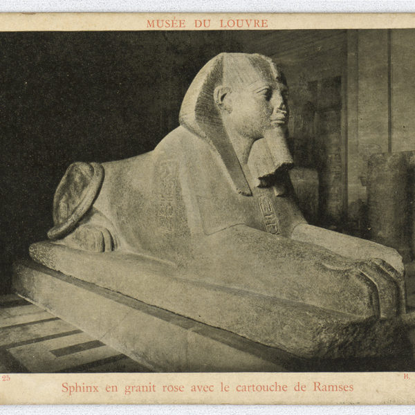 Read more about the article 人面獅身像（Sphinx en granit rose avec le cartouche de Ramses）